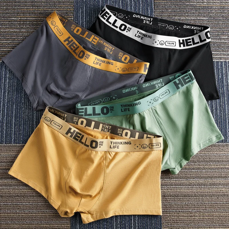 Boxer Men Underpants Graphene Cotton Shorts Youth Sports Underwear Breathable Men's Panties Solid Boxers Sexy BoxerShorts L-5XL