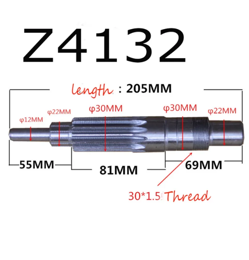 Z4132 Parts Accessory Shaft Spline Main Shaft Sleeve Drilling Machine Accesssries