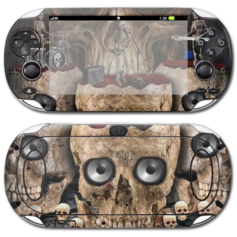 Стильная Виниловая наклейка для PSP Vita1000 Gaming Skull style