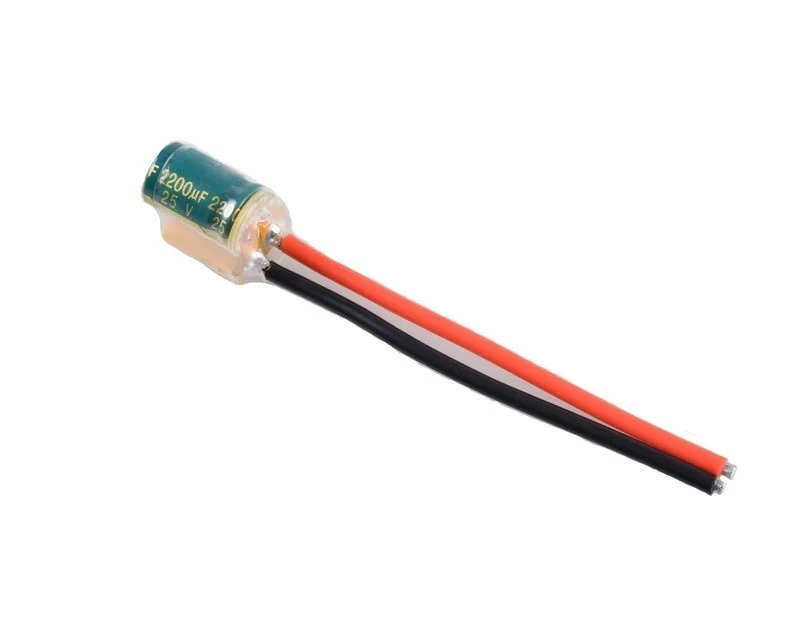RC FPV XT60-CAP фильтр питания 2-6S w 2200 мкФ/25V конденсатор Amass XT60 штекер 14AWG * 100 мм