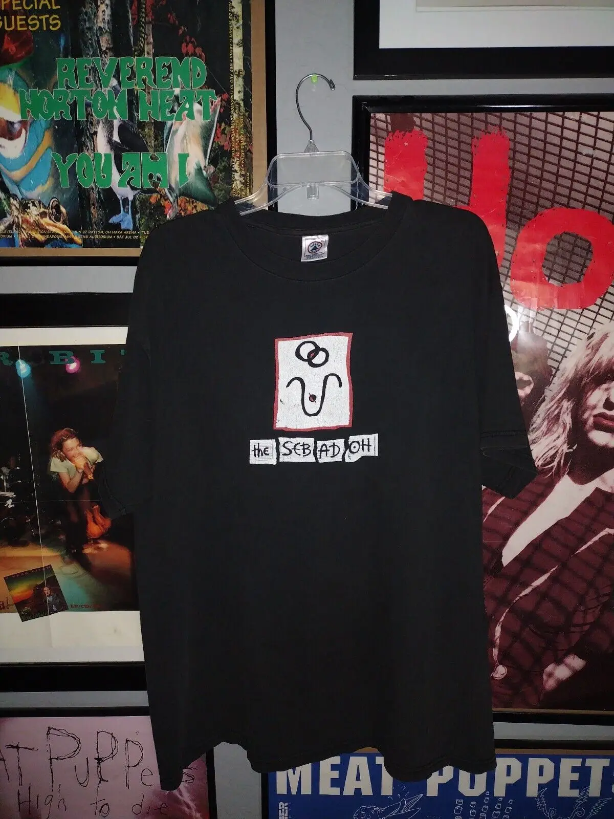 Винтажная 90s 1999 Sebadoh Band концерт тур футболка XL динозавр Jr