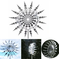outdoor magical metal windmill garden wind spinners wind collectors catchers courtyard patio lawn decoration jardineria decor
