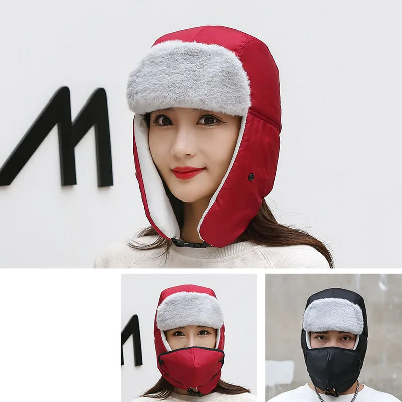 

Warm Men Caps Winter Cotton Warm Thicken Original Design Autumn Hood Hats for Women Waterproof Hood Riding Hat Cool Balaclava