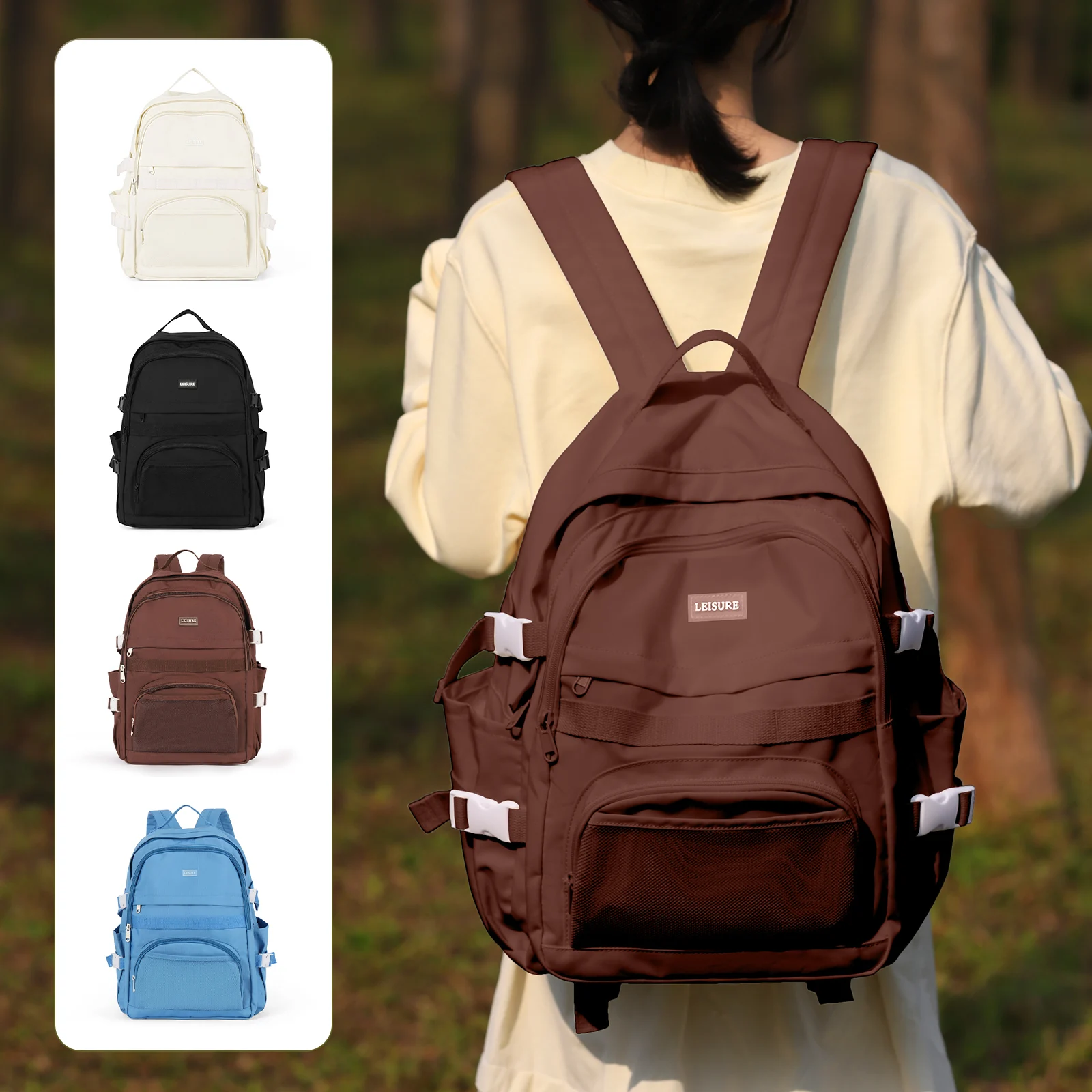 Водонепроницаемый Школьный Рюкзак Унисекс Большой Емкости Для Ноутбука