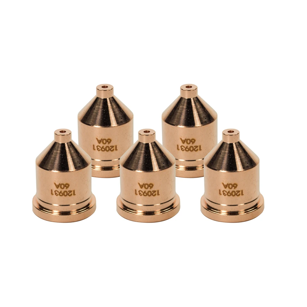 

5Pcs 120931 WSP-00005 Plasma Torch Nozzle Consumable 60A Tip Nozzles Welding Accessory For 1250 1000 1650 RT60 RT80 Torch