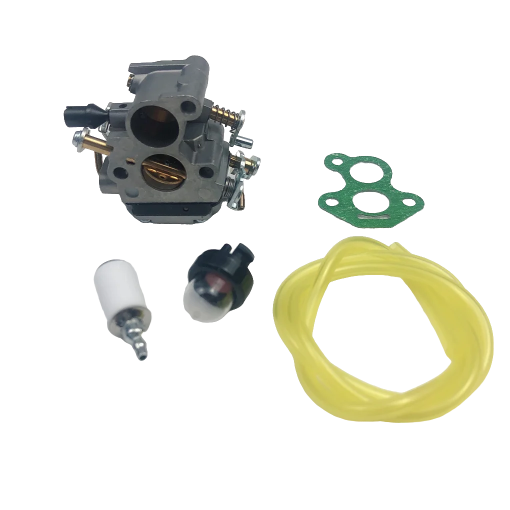 

Wood Chain Saw Carburetor with Gasket Primer Bulb Metal Carb Rebuild Kit Gardening Work Spare Parts Repair Craftsmen