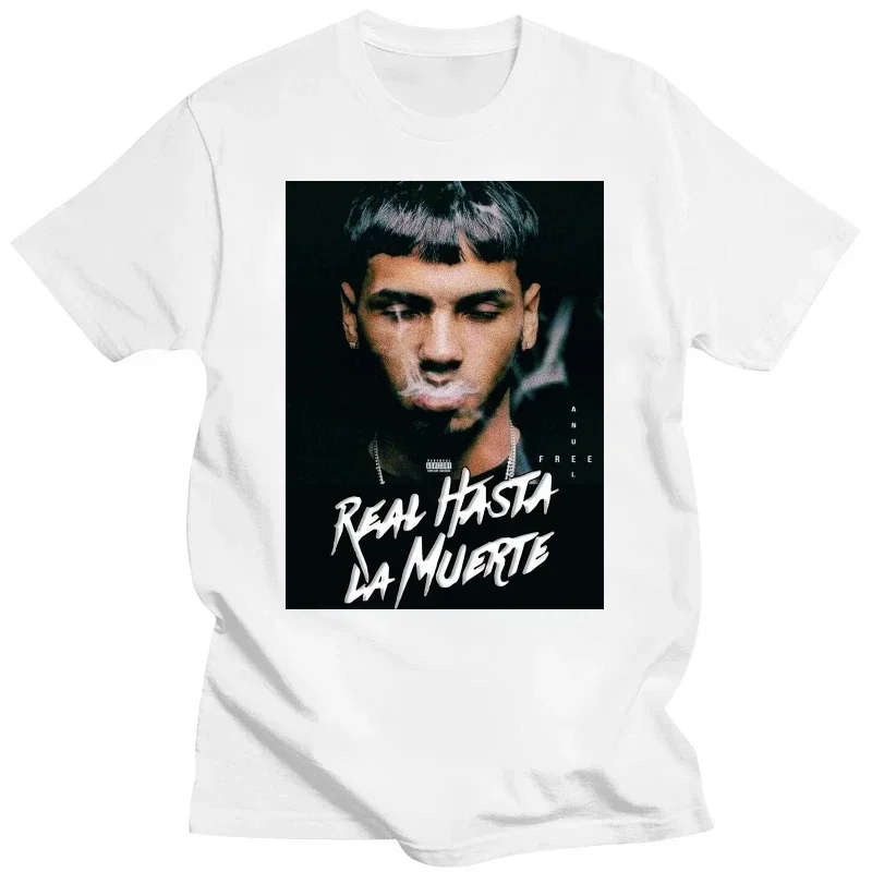 Уличная одежда в стиле хип-хоп Anuel AA Real Hasta La Muerte Графические футболки для женщин и