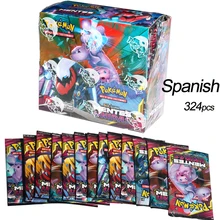 Pokemon 324 360 pcs/set Cards Toys Spanish Trading Card Game Sun&Moon Collection  Box  Card Energy Trainer Tag Team