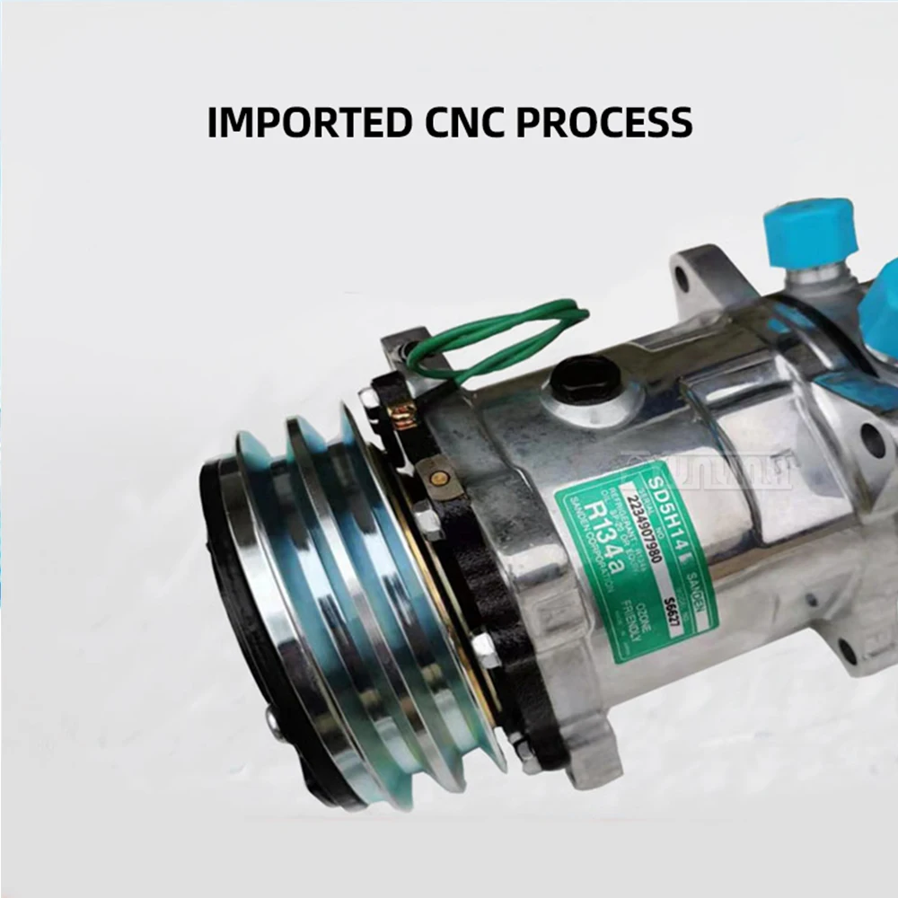 12V/24V Air Compressor for Trucks and Agricultural Vehicles 6670 6680 SD508 SD5H14 72239750