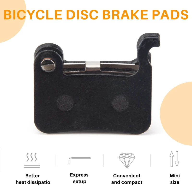 4 пары велосипедных полимерных дисковых тормозных колодок MTB для Shimano Deore M596 M595 M535