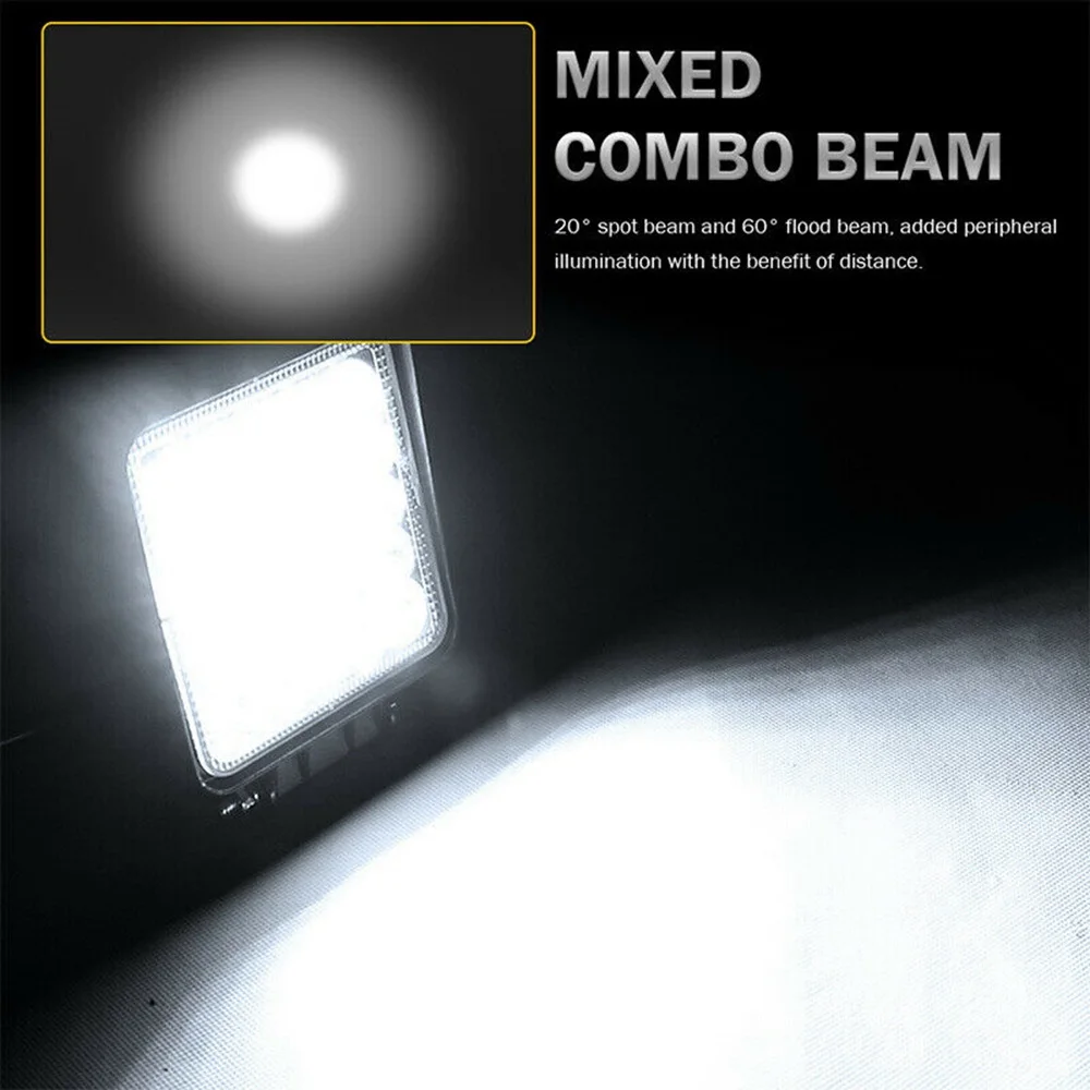 1x4 дюйма 82 Вт зеркальная Рабочая лампа для внедорожника прожекторная фара