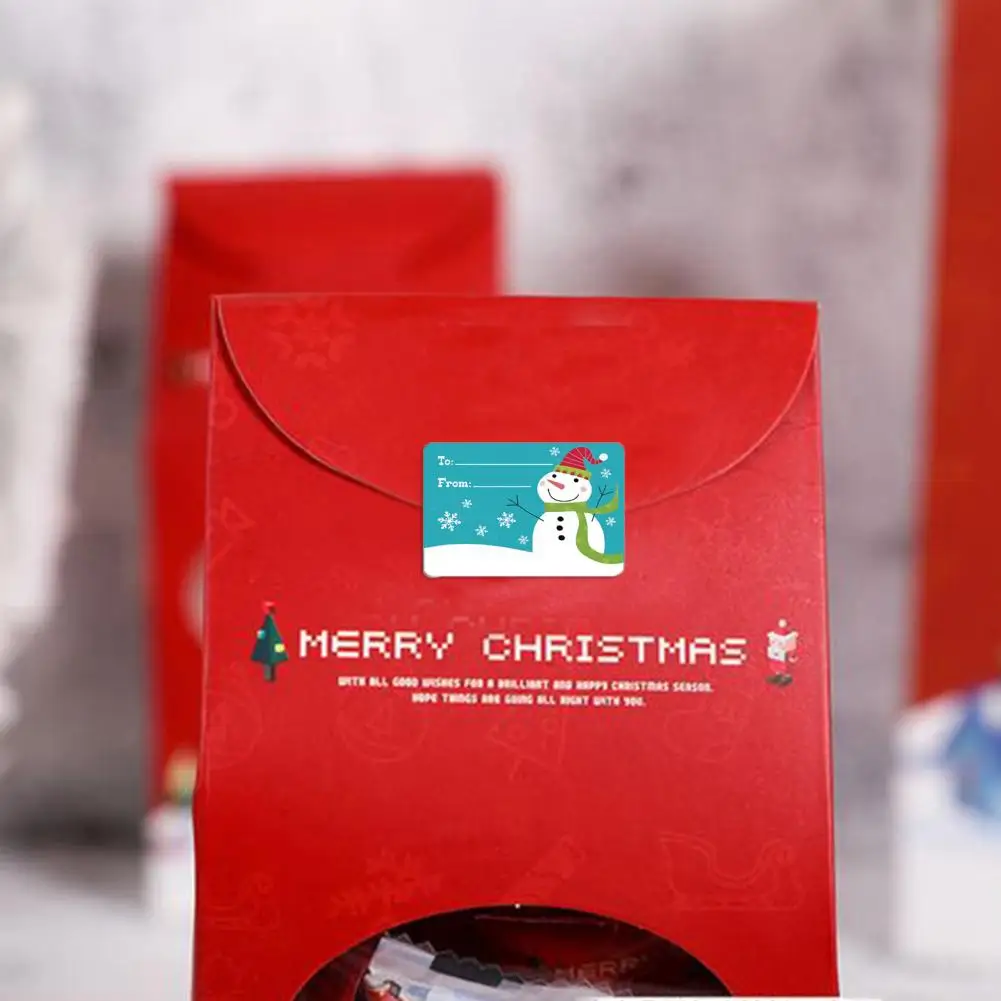 

to And from Thicker Gift Decoration Xmas Theme Envelope Sealing Label Christmas Sticker Festival Supplies