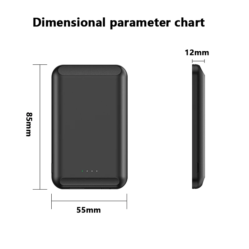 Портативный тонкий беспроводной внешний аккумулятор Macsafe для iphone 13 12 (art.: 3920bcdc75e40) - 3920bcdc75e40