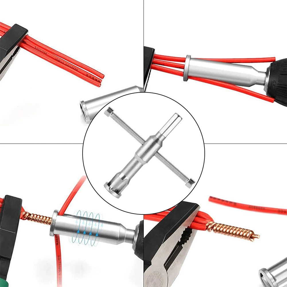 Скручивание проволоки 1 5-2 5-4 мм2 Инструмент для зачистки проводов и скручиватель