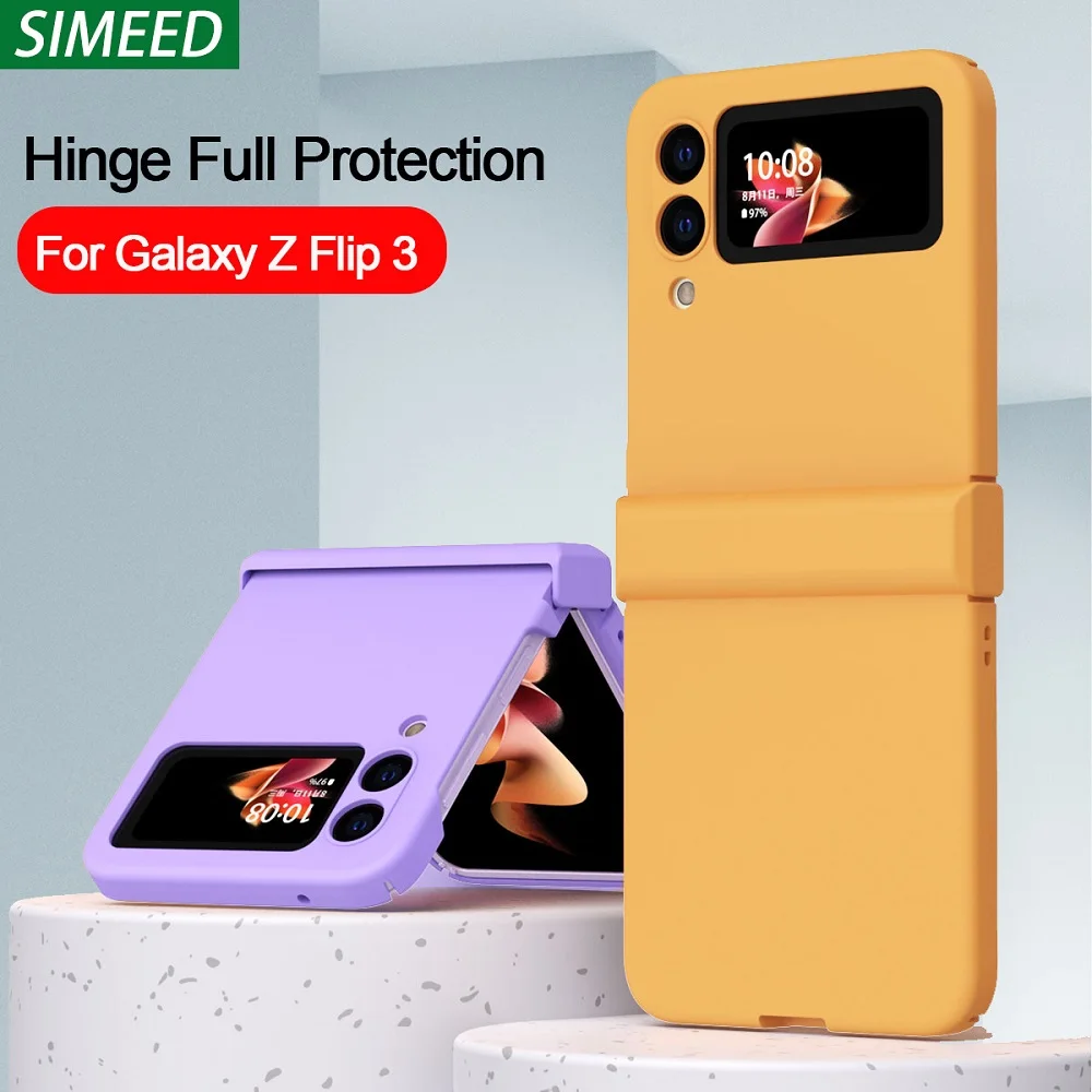 

Custodia per Samsung Galaxy Z Flip 3 custodia cerniera protezione completa armatura Ultra sottile custodia rigida antiurto per P