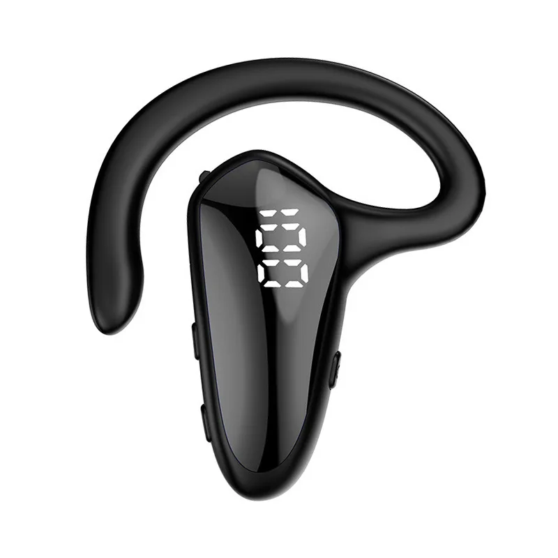 

YX02 Wireless Headphones Bluetooth-compatible Business Headset Ear-Mounted Bone Conduction Digital Display Stereo Earphones