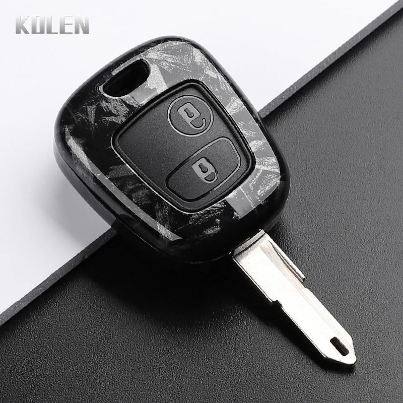 

Чехол Для Ключей Из АБС-пластика Из Углеродного Волокна Для Peugeot 107 206 207 307 Citroen C1 C2 C3 C4 Toyota Aygo-защитный ...