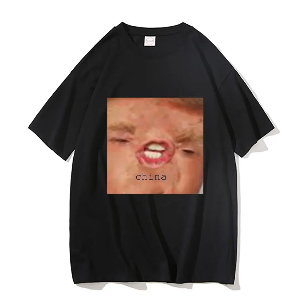 

Trump Magnte Tees Trumps China Tshirt New Summer Regular Mens Streetwear Men Women Fashion Pure Cotton T Shirt Short Sleeve
