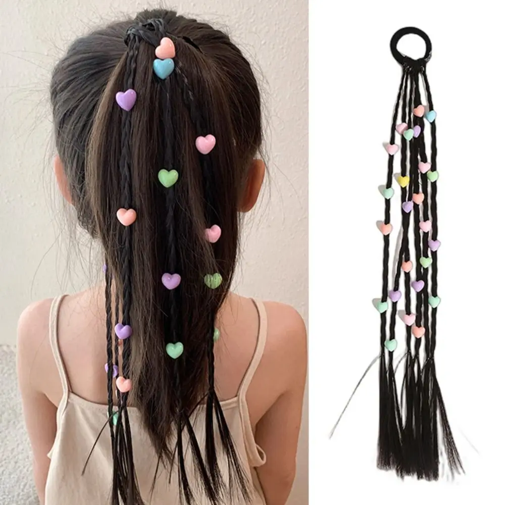 

Natural Hair Accessories Beauty Headwear Boxing Braids Wig Girls Braids Wig Colorful Twist Tie Wigs Synthetic Ponytail