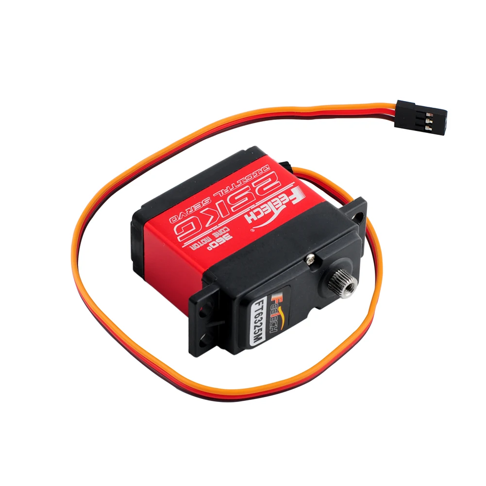 FT6325M Магнитный цифровой серводвигатель Стальная шестерня 25 кг 360 градусов 7 4 В с