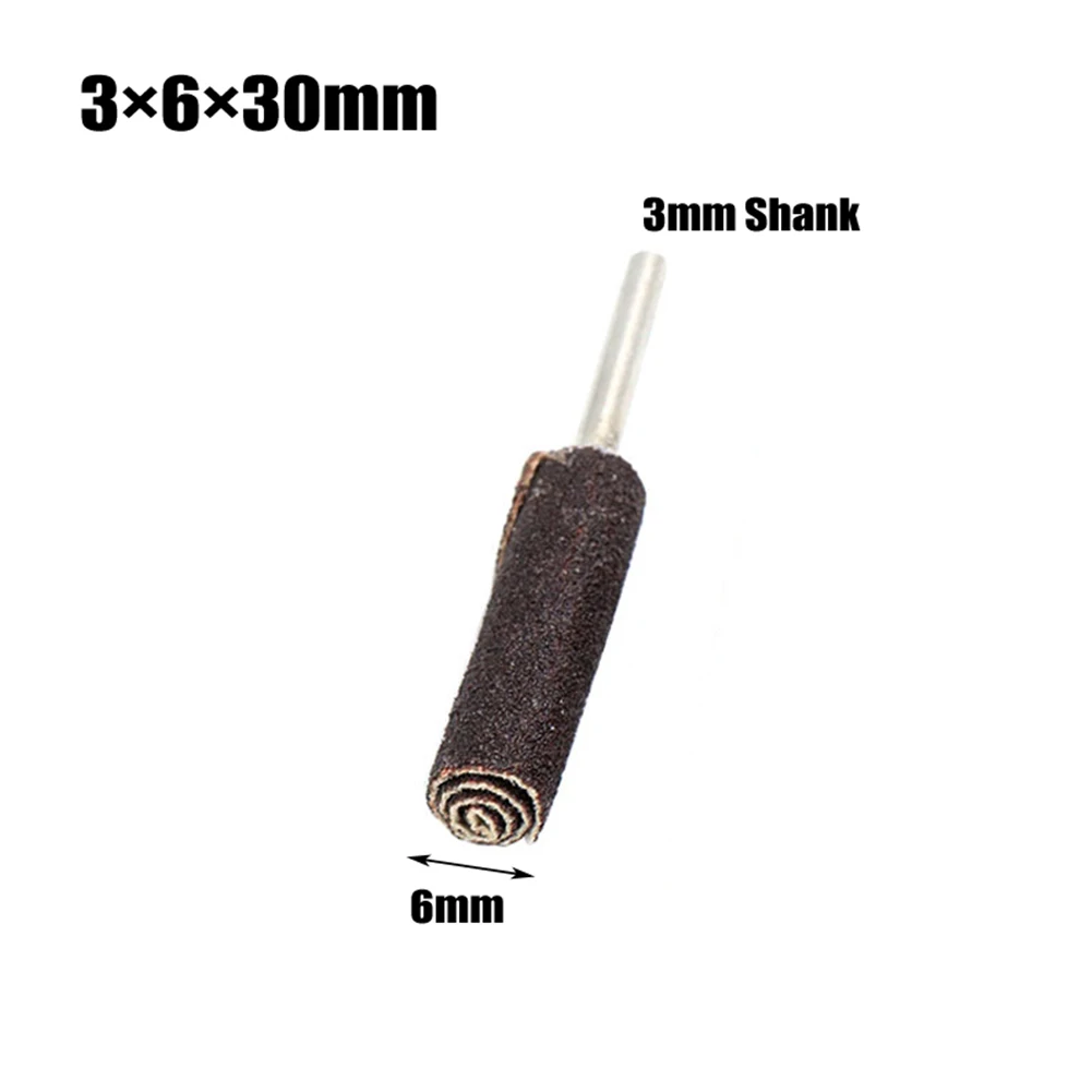 

1pc Sandpaper Grinding Head 3mm For Straight Grinder Hand Pneumatic Tool Electric Pneumatic Bench Drill Angle Grinder Power Tool