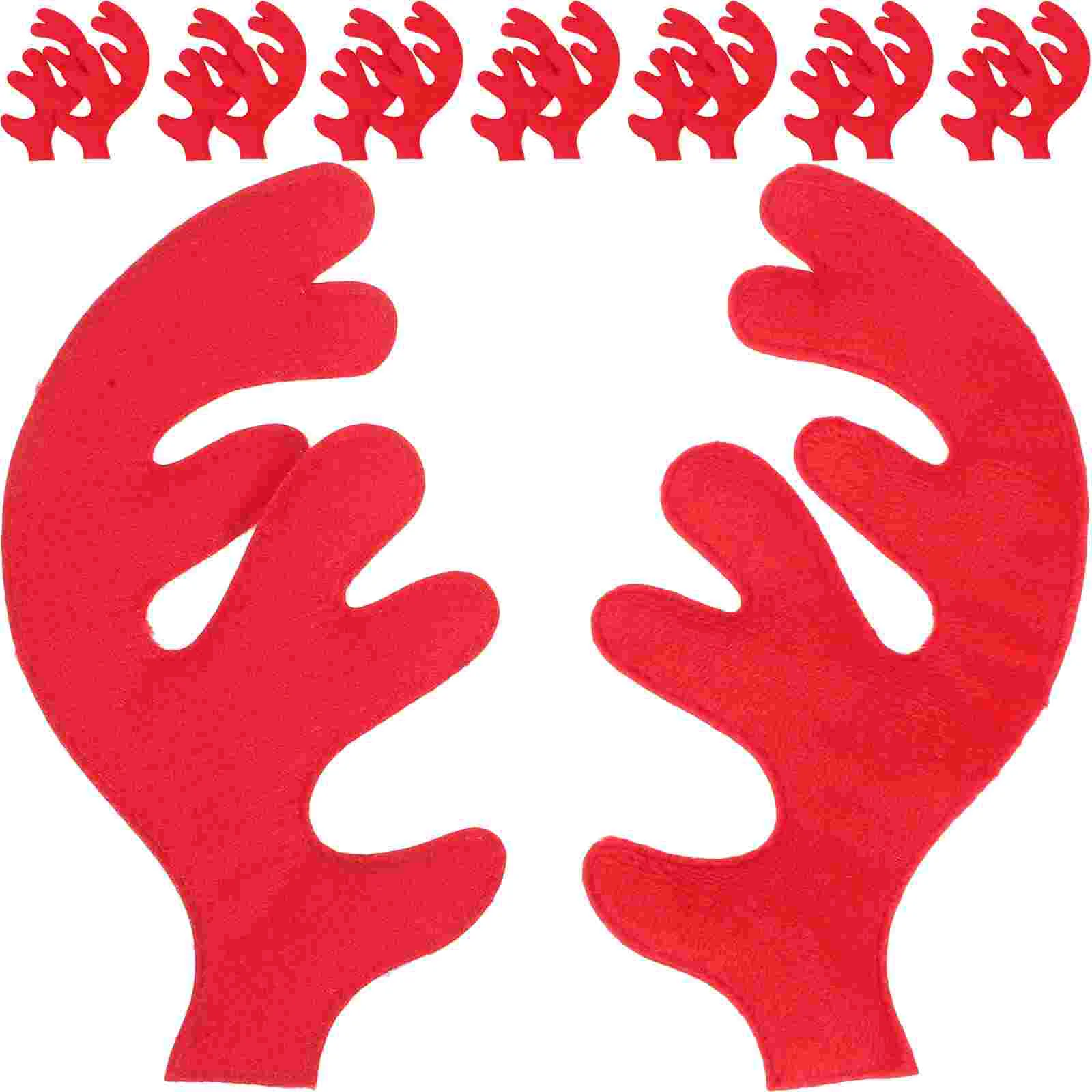 

30 Pcs Antler Decor Reindeer Antlers Christmas Hair Jewelry Supplies DIY Accessories Fabric Decorations Party Miss Adult Toys