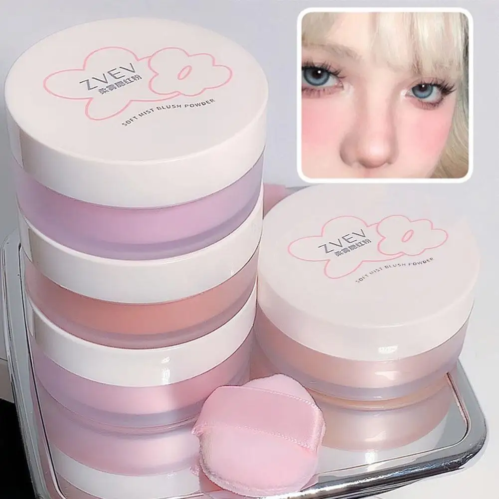 

10g Soft Fog Cheek Mineral Blush Loose Powder Long Lasting Matte Face Setting Tinted Blusher Rouge For Woman Cosmetics