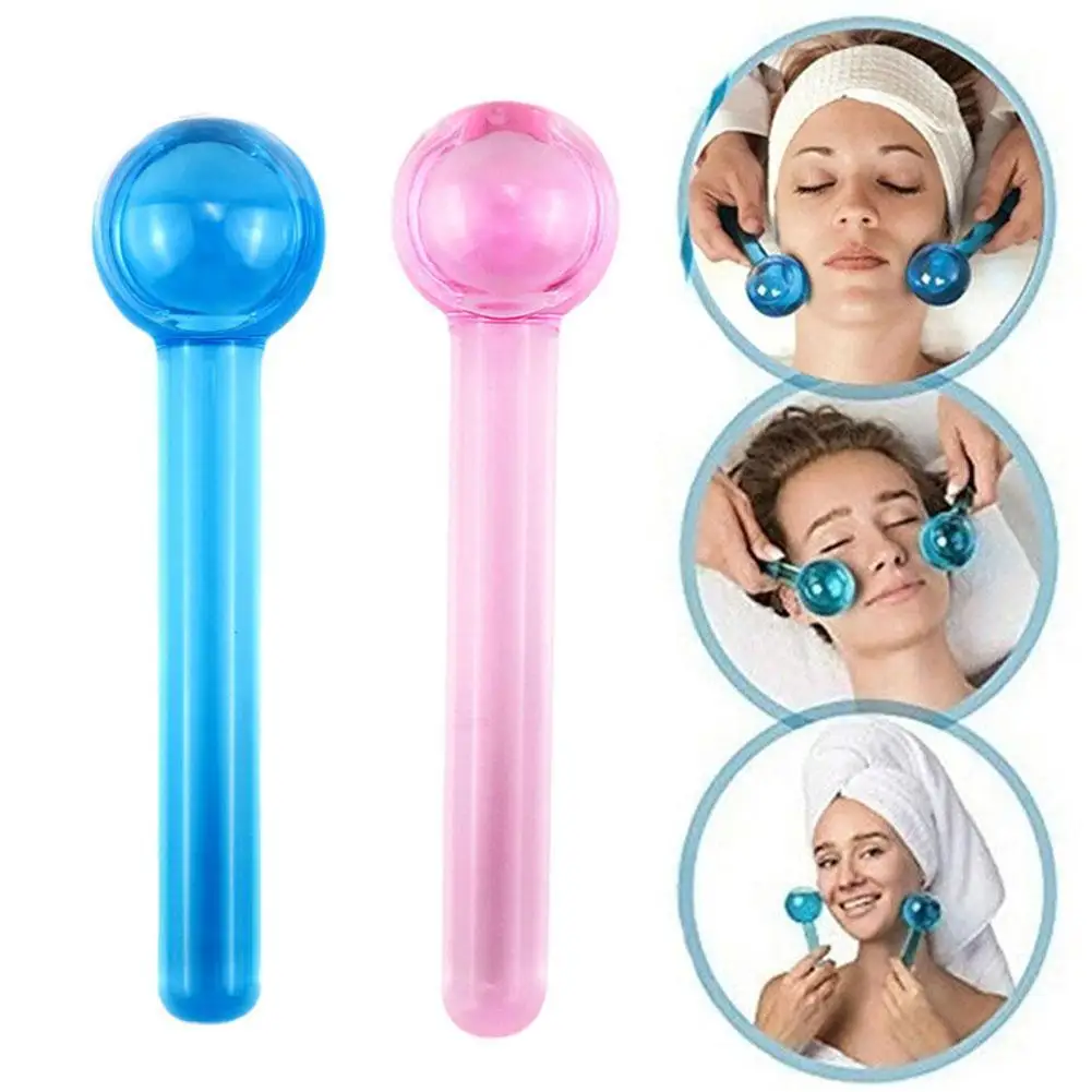 

1PC Large Beauty Ice Hockey Energy Beauty Crystal Ball Facial Cooling Ice Globes Water Wave For Face And Eye Massage Ball