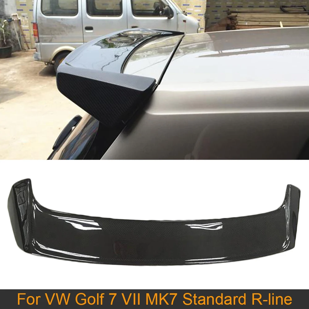 

Car Rear Spoiler Wing For Volkswagen VW Golf 7 VII MK7 Standard R-line 2014-2020 Carbon Fiber Rear Roof Boot Lip Wing Spoiler