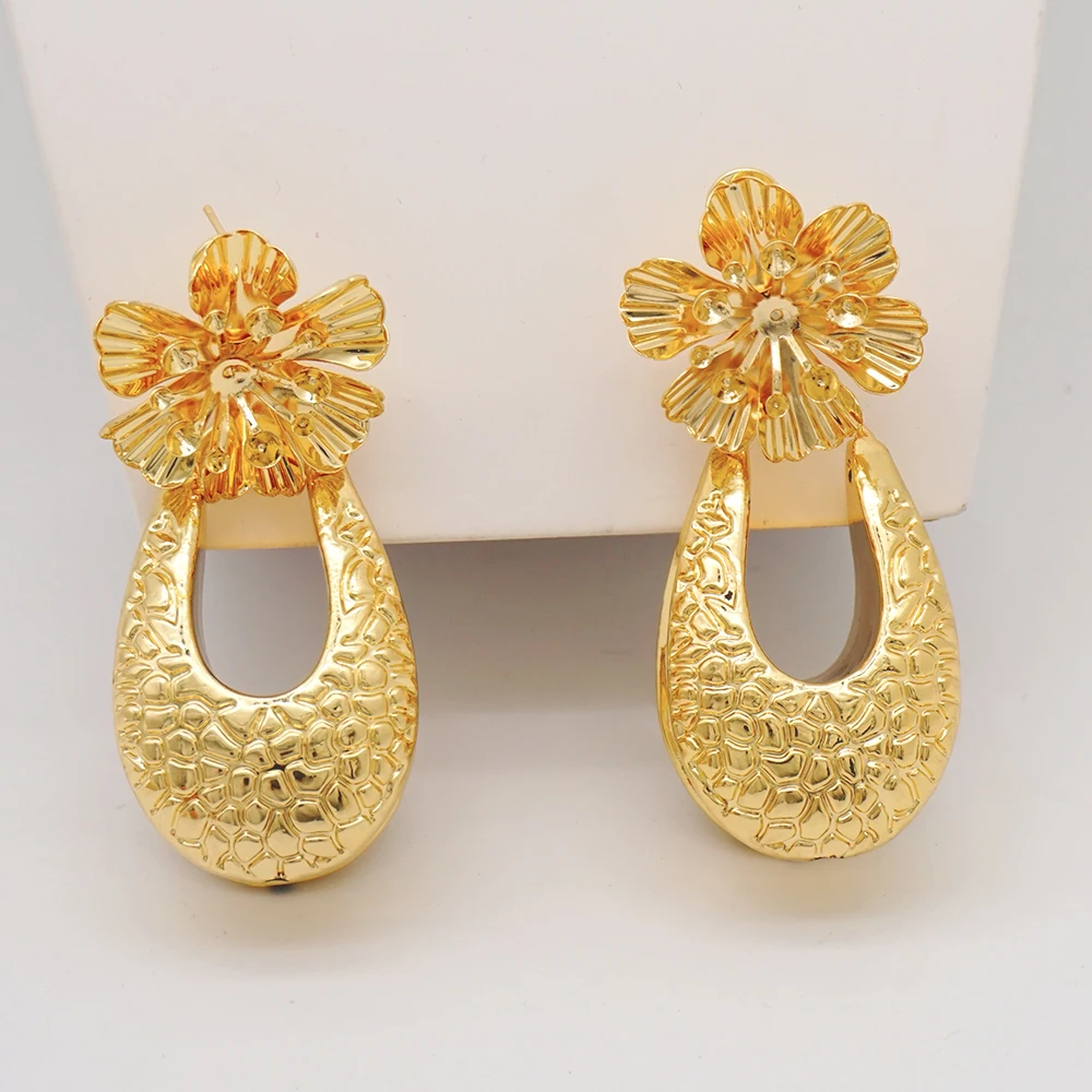 Fashion Jewelry Hoop Big Earrings For Women Ethiopian African Earings Weddings Copper Earings Jewellery Weddings Party Gifts