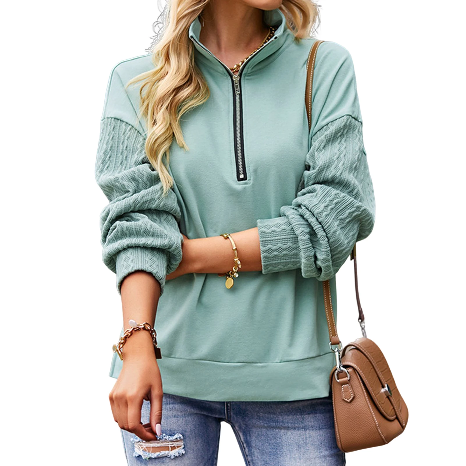 

Newly Girl Long Sleeves Sweatshirt Skin-friendly and Fine Workmanship for Girl Woman Mother Lover