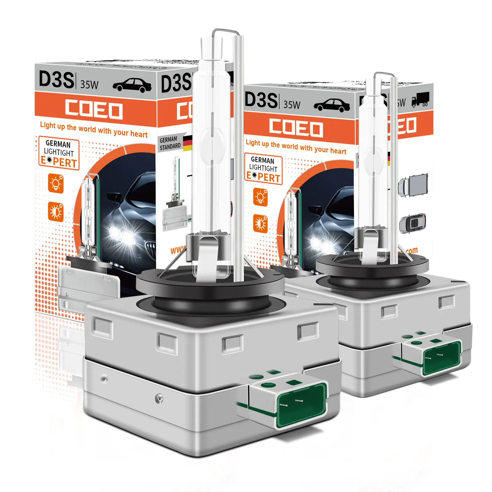 D1S D2S D3S D4S 66140 66240 66340 66440 HID CLASSIC Оригинальная автомобильная ксеноновая фара 6000K Стандартный белый свет 2 шт.