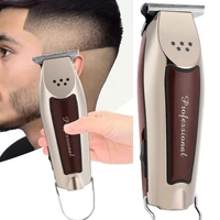 professional electric hair clipper rechargeable adjustable hair cutting machine trimming sideburns hair trimmer men adult razor