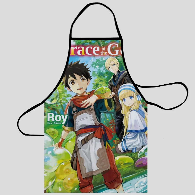 

Grace of the gods Pattern Oxford Fabric Apron For Men Women Bibs Home Cooking Baking Cleaning Aprons Kitchen Accessory