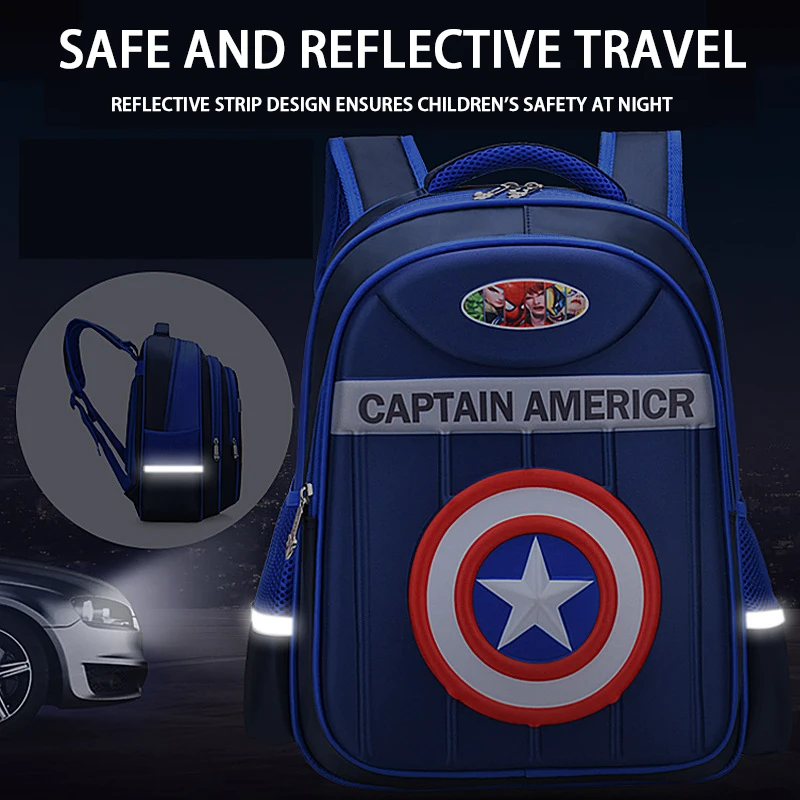 schoolbag Primary School Children Boy Cartoon 3D Backpack Grades 1, 2, 3 to 6, Ultralight Children's Backpack