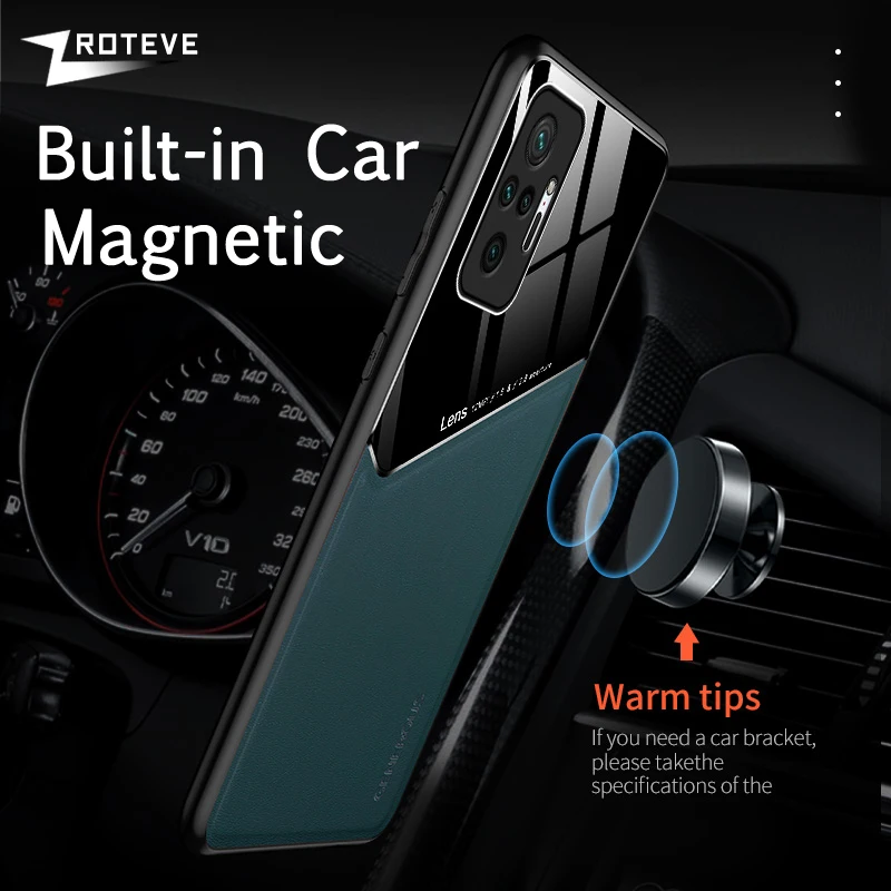 ZROTEVE Leather Texture Soft Frame PC Cover For Xiaomi Redmi Note 10 10S 9S 9 11S 11 Pro Max Xiomi Note10 Note11 Plus 5G Cases