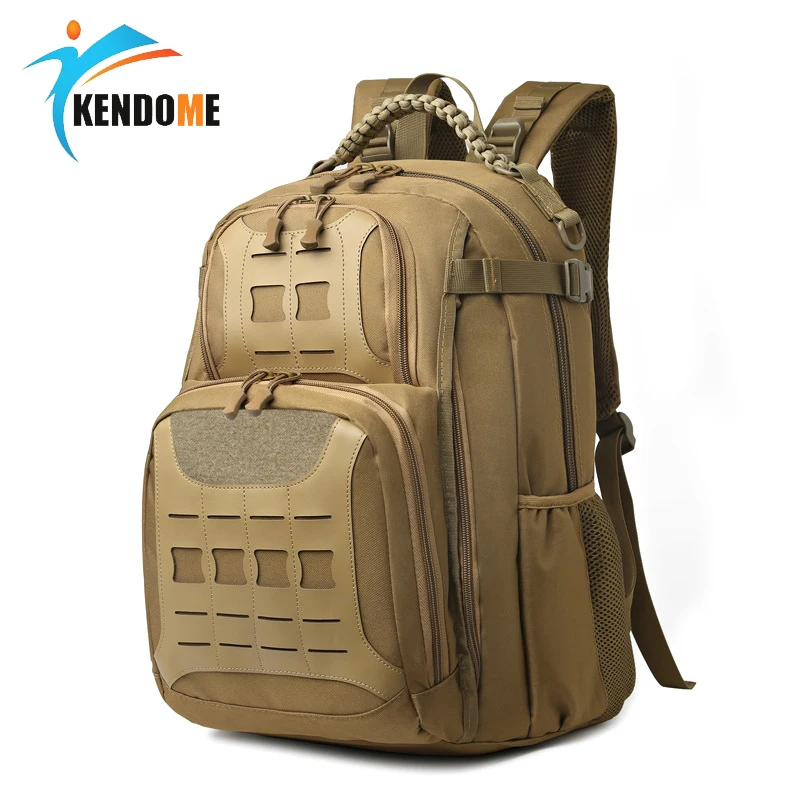 

Походные походные тактические треккинговые сумки Bacpacks для мужчин, большая емкость, рюкзак из парусины для альпинизма X490