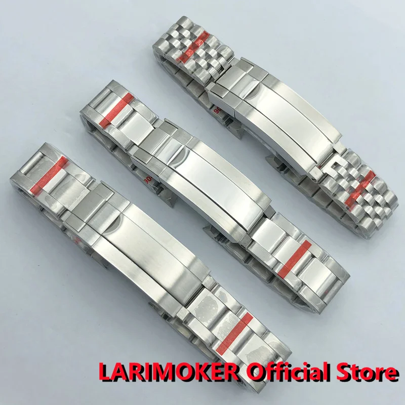 Дешево Ремешок LARIMOKER мужской из нержавеющей стали, 20 мм, 904L
