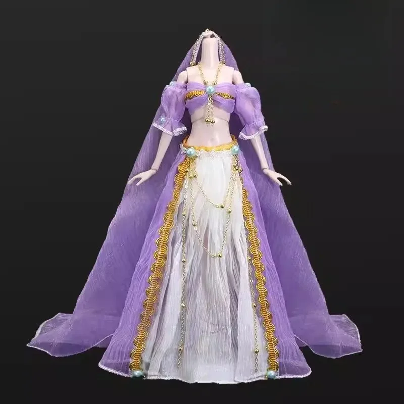 Фото Костюм танцовщицы в античном стиле для 6-дюймовых (30 см) BJD фигурок, аксессуары для сцен с солдатскими фигурками №3