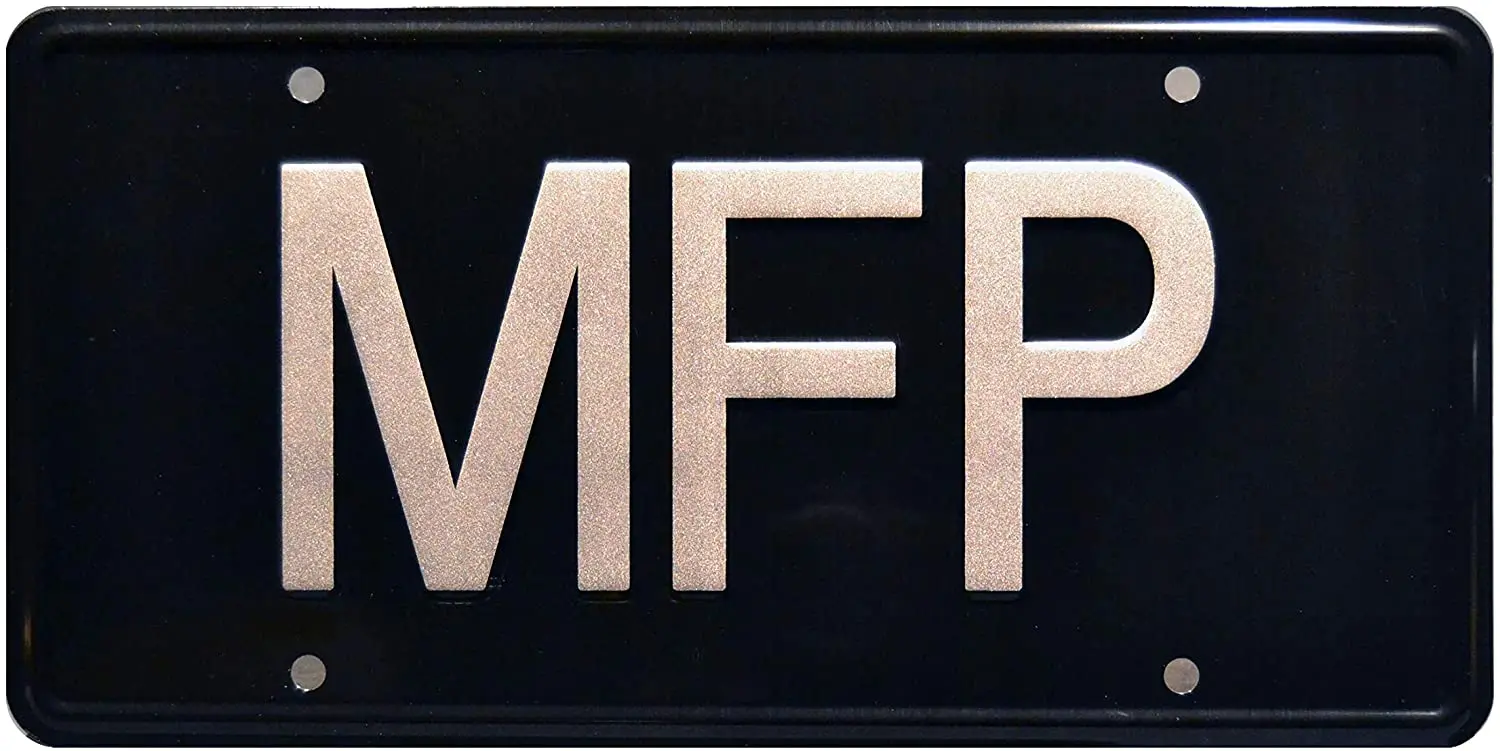 

Mad Max | Main Force Patrol | Metal Stamped License Plate
