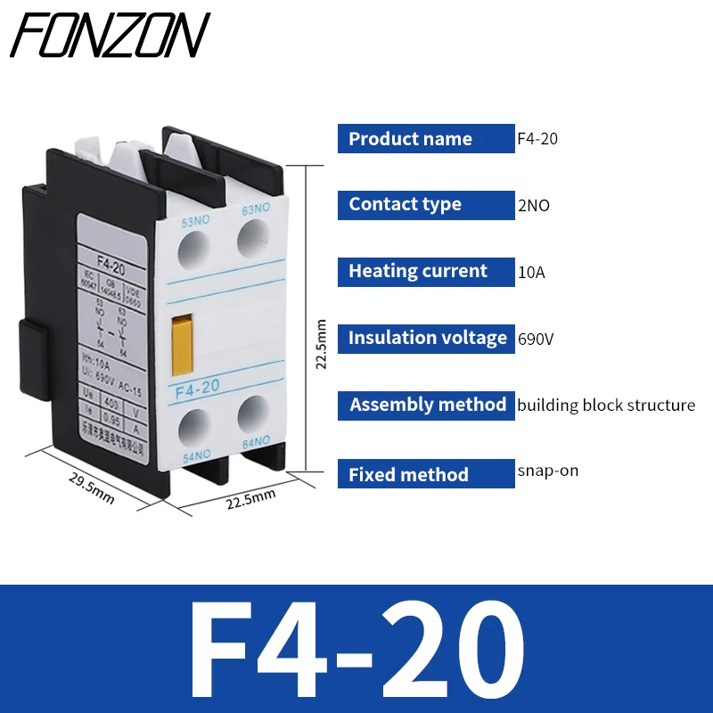 Контактор вспомогательный модуль LA1-DN22 LA1-DN11 F4-02 F4-11 F4-22 F4-31