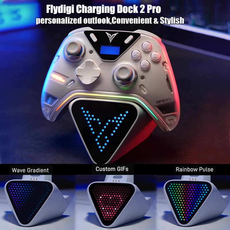 Фото Оригинальный игровой контроллер Flydigi APEX 5 2025 года, беспроводной геймпад, триггер обратной связи Elite Force, поддержка ПК/переключателя/мобильного/телевизора №4