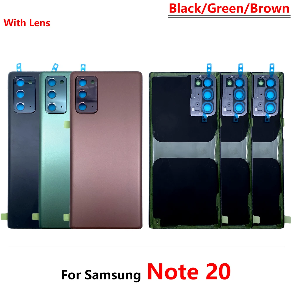 Back Glass Cover Replacement For Samsung Galaxy S20 Ultra Note 20 Ultra Battery Cover Rear Door Housing Case With Lens + Sticker enlarge