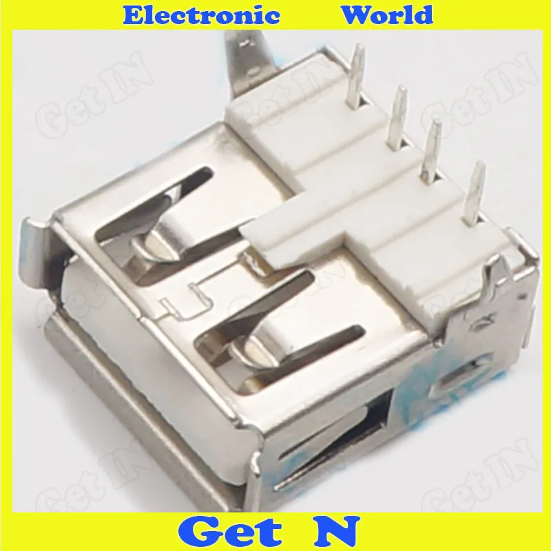 

5000 Copper Shell AF 90 Degree A Mother USB Interface Female Plug USB-A Type Connector USB Mother Port Female Head