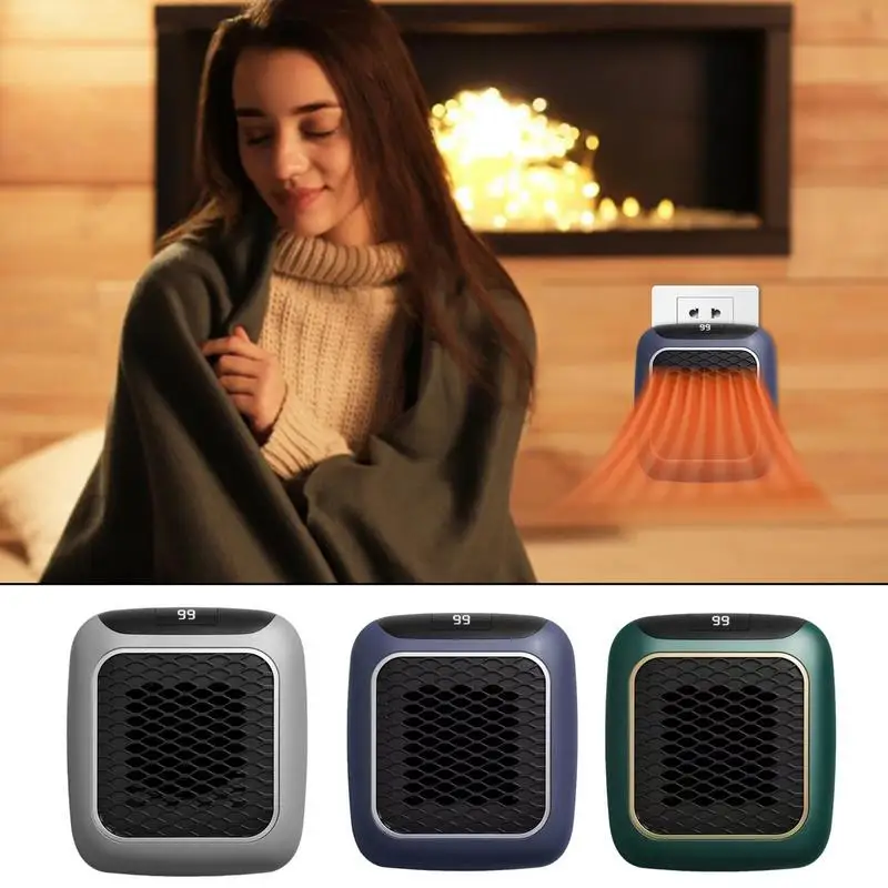 

Electric Space Heater Mini Fan Wall Mounted Space Heater Indoor Use Space Heaters Wall Personal Wall Heater Plug in for Winter