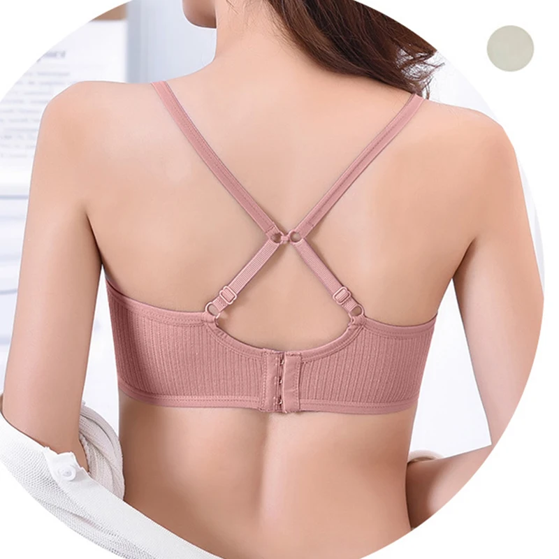 

Sexy Backless Push Up Bra Gym Fitness Bra Top Patchwork Sports Vest Yoga Tank Top Women High Stretch Training Sport Bras