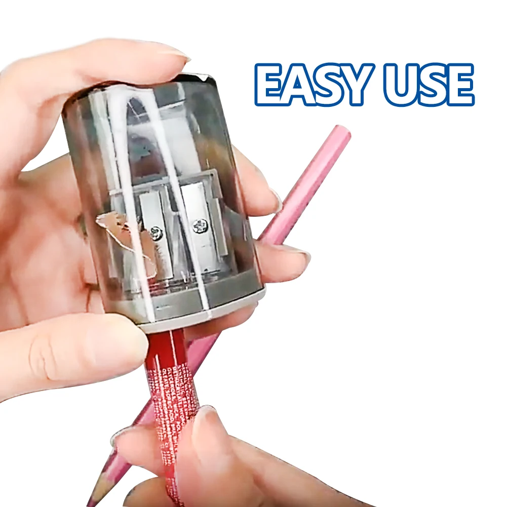 

Точилка для карандашей с двумя отверстиями и контейнером, 2 шт.