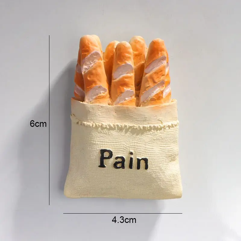 3D стереоскопический магнит на холодильник декор из смолы имитация еды домашние