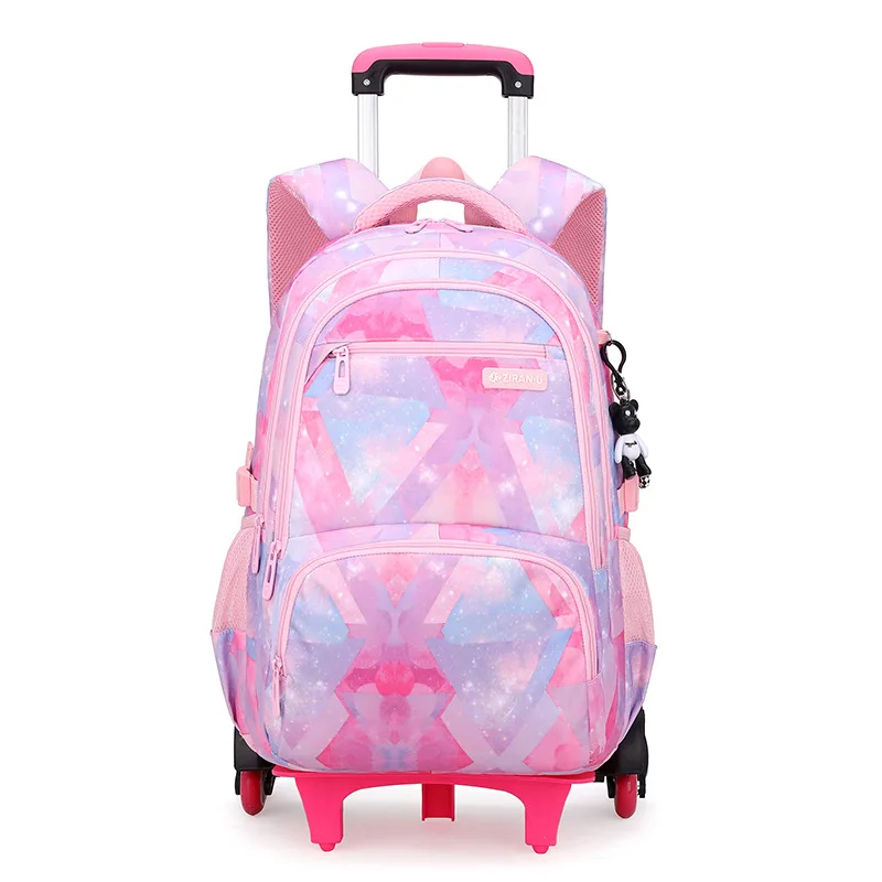 trolley school bags with wheels Travel Trolley Luggage Bags Children Schoolbags girls boys Kids Backpacks Mochila Infantil 2022