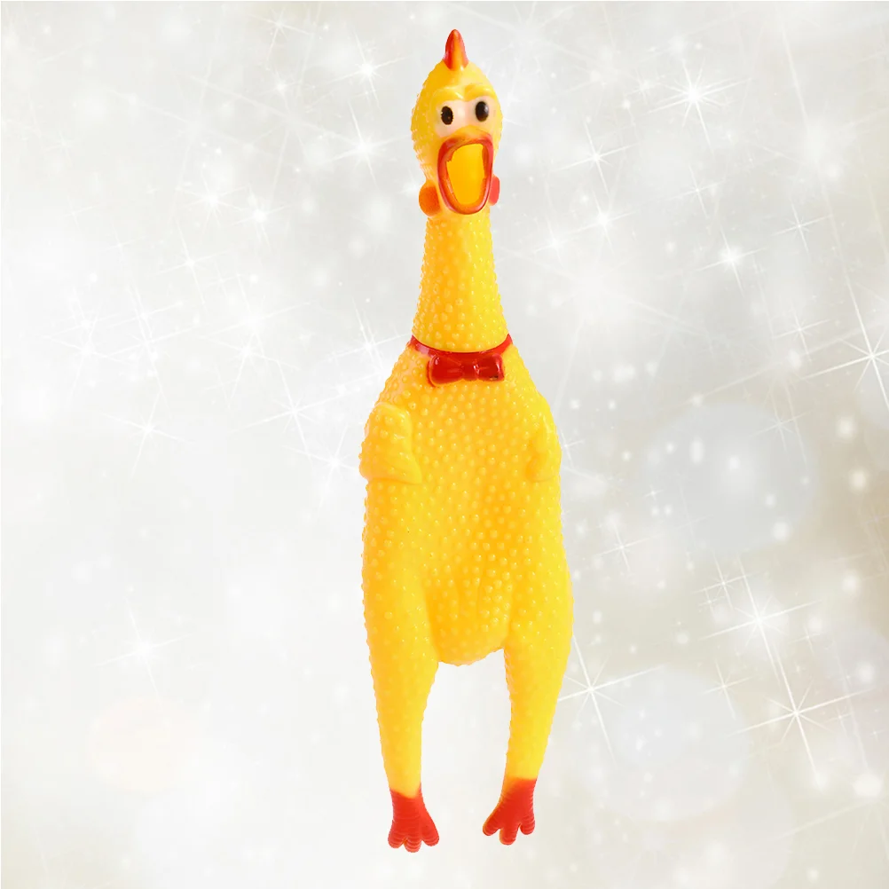 

6Pcs Rubber Chicken Novelty Screaming Chicken Toys Squeeze Chicken Novelty for Pets Kids
